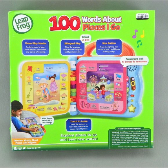 LeapFrog 100 Words About Places I Go Book NWT🆕 😮‍💨⚡🚚 - Picture 13 of 14